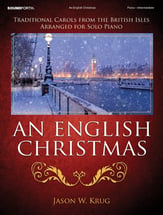 An English Christmas piano sheet music cover